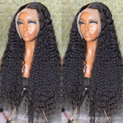 Wigs Vendor Wholesale Cheap Natural Human hair Curly 13X4 13X6 Lace Front Womens Wigs 100% full lace human hair wig
